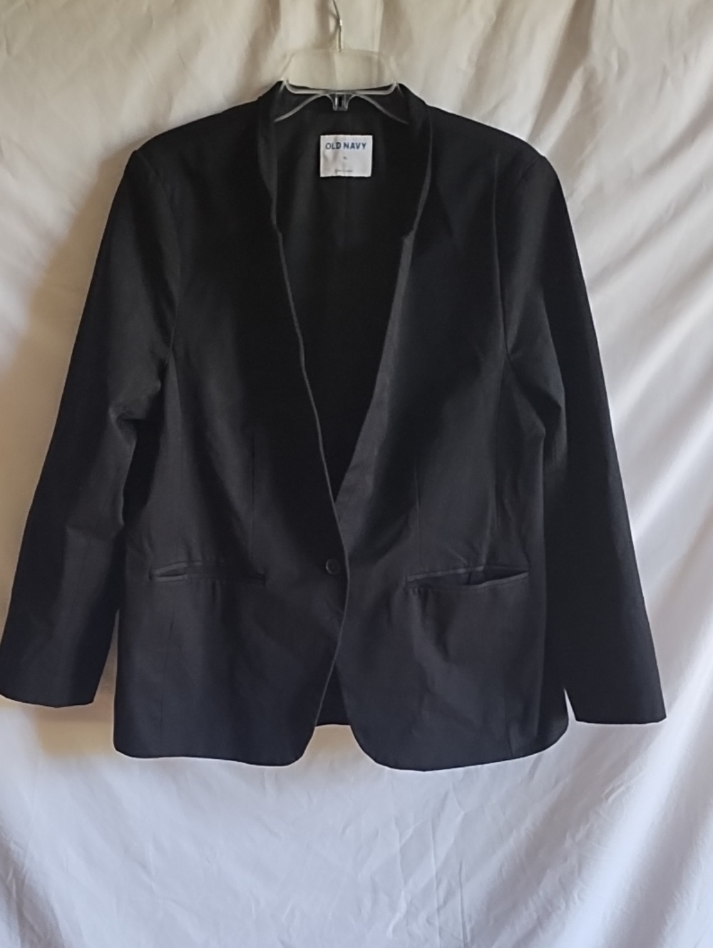Old Navy Women's Black Single-Button Blazer